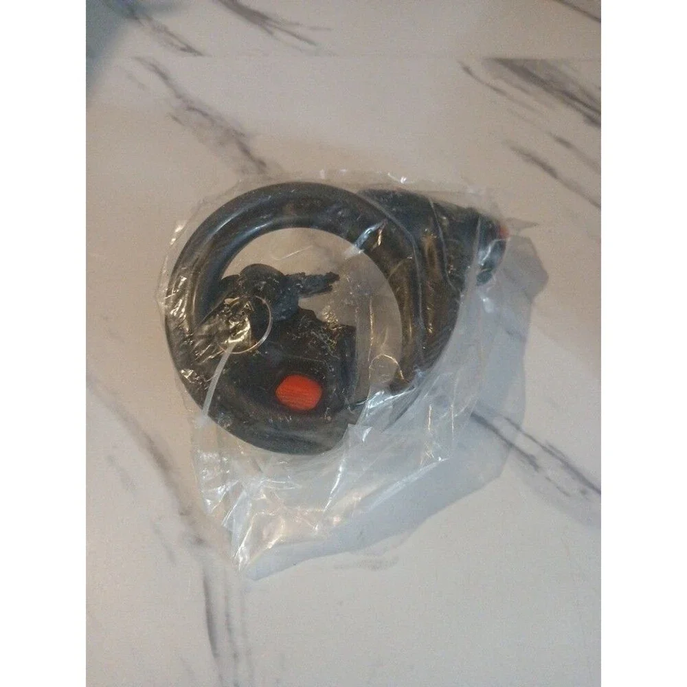 Heavy-Duty Bike Lock Cable with Key Security